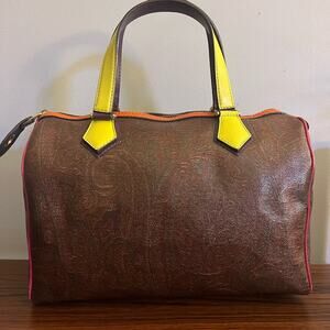 Etro Paisley Multicolor Top Handle Bag